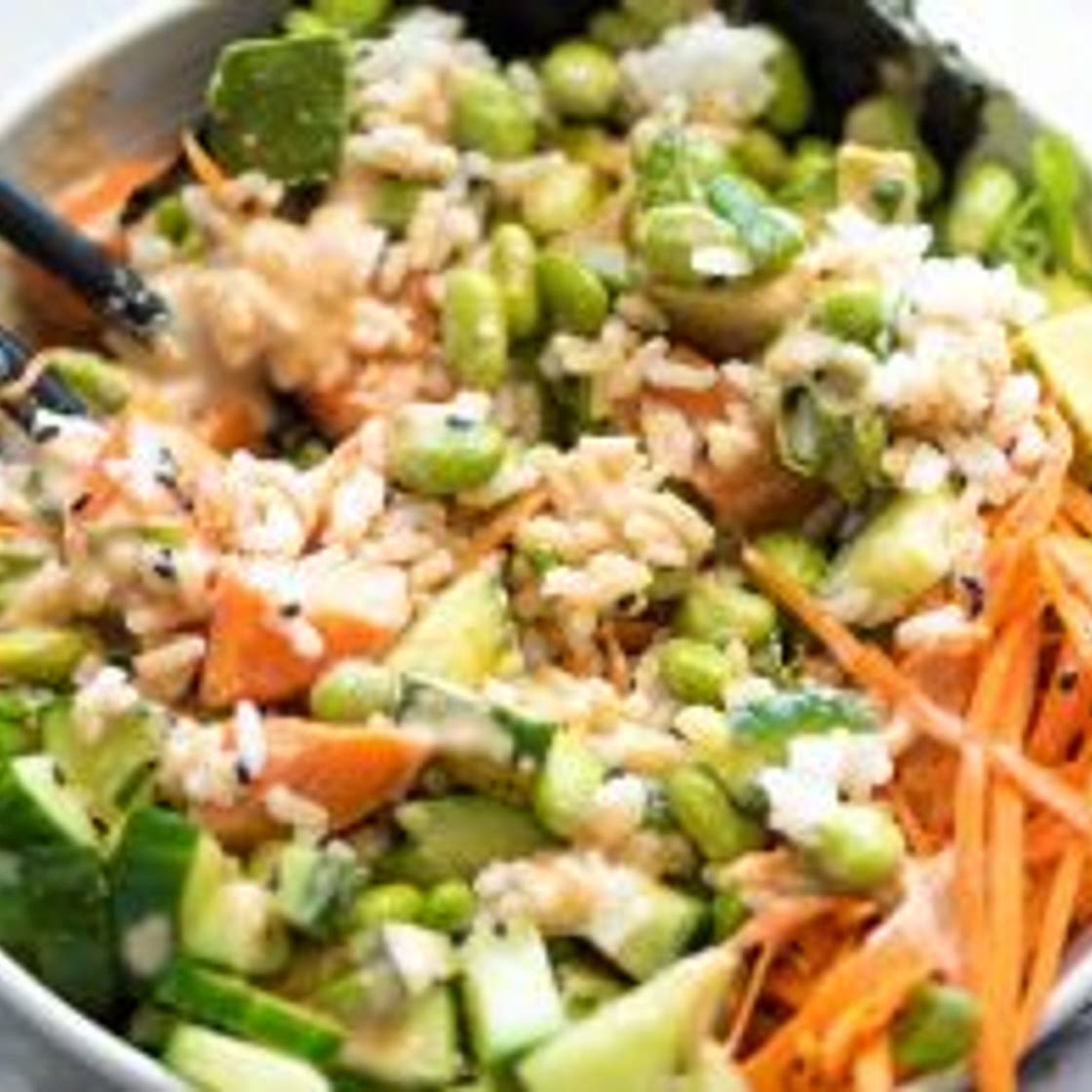 Sushi Bowl with Vegan Spicy Mayo
