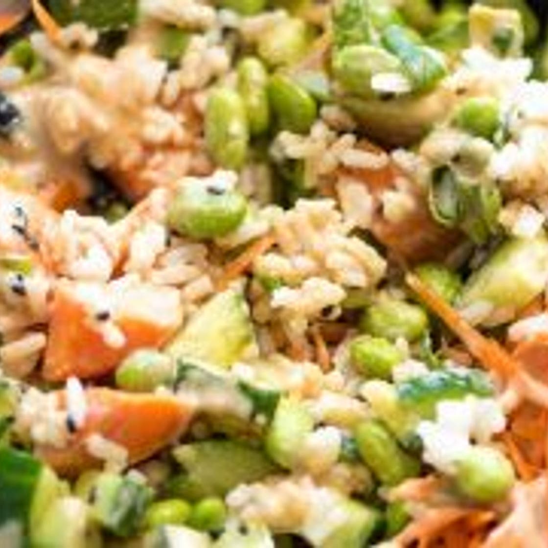 Sushi Bowl with Vegan Spicy Mayo