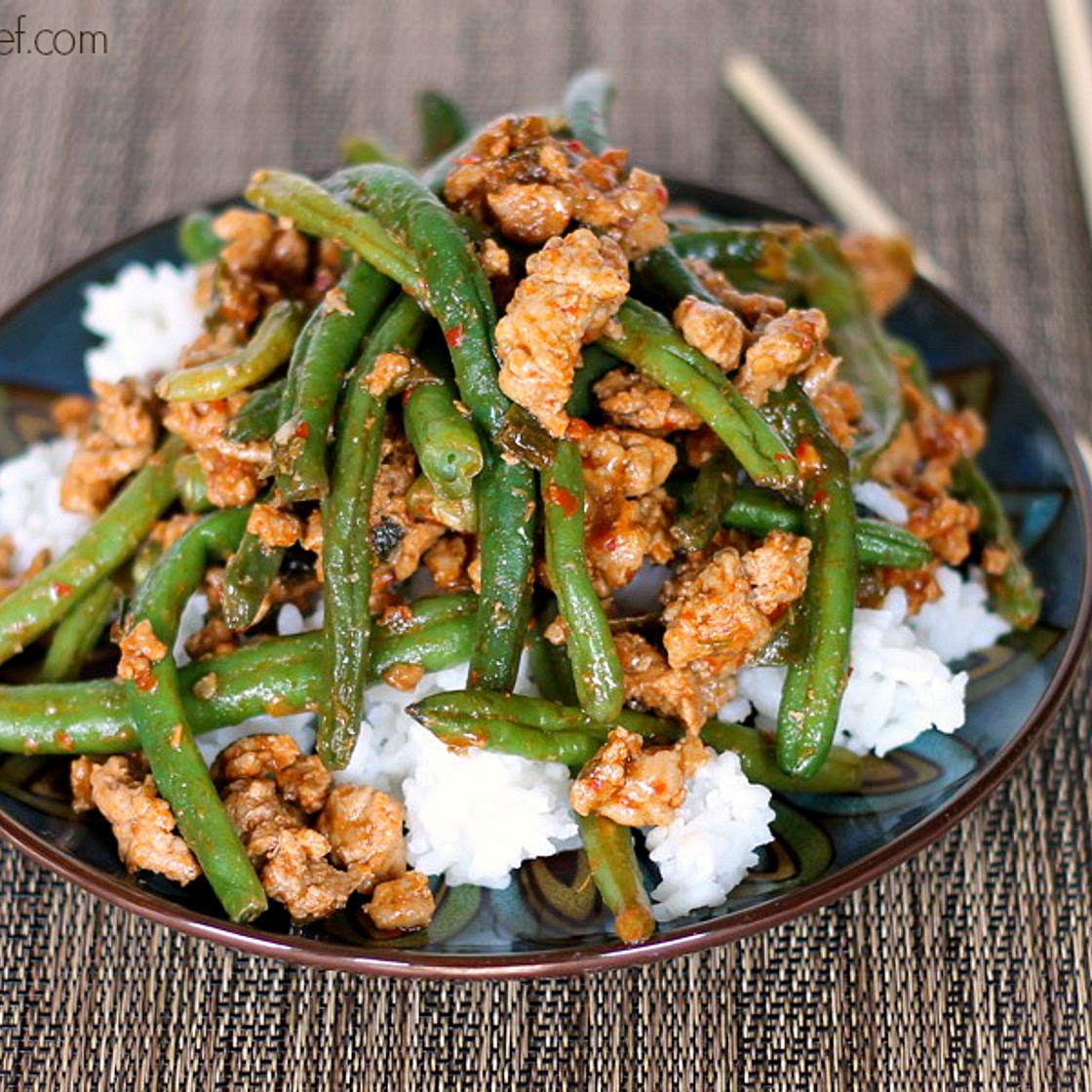 Chinese Green Beans with Ground Turkey