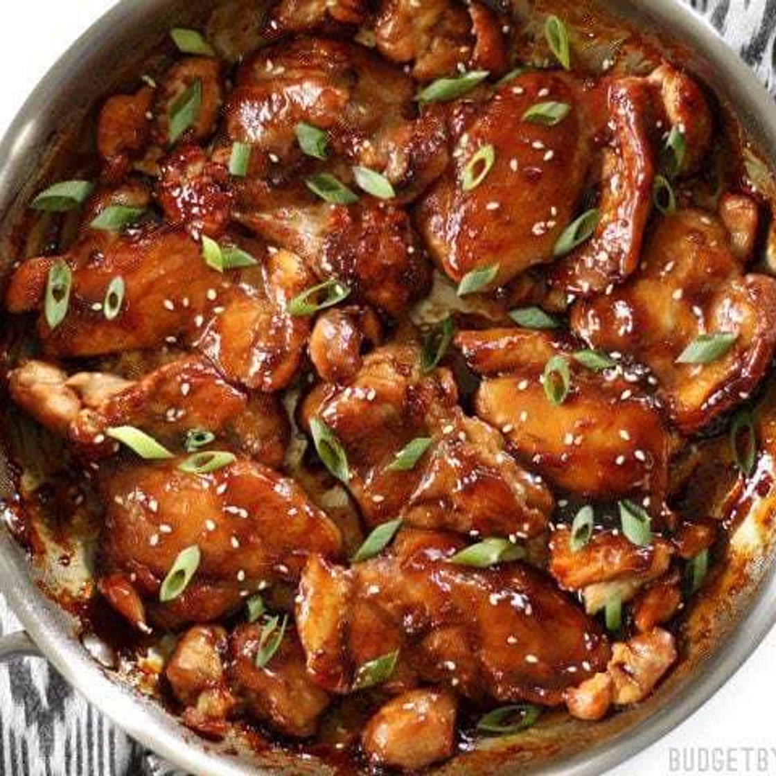 Sticky Ginger Soy Glazed Chicken