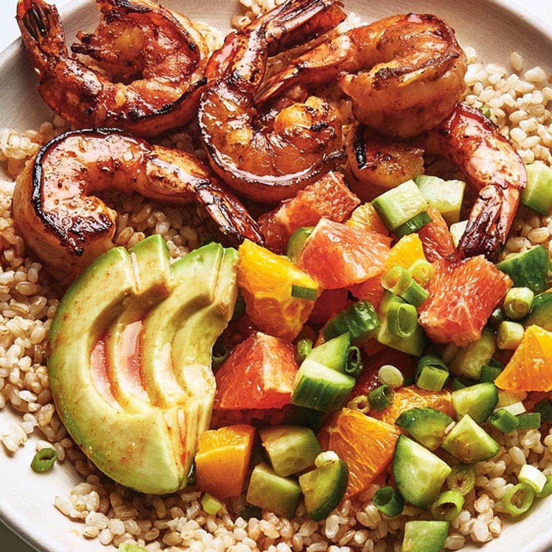Citrus Shrimp Rice Bowls