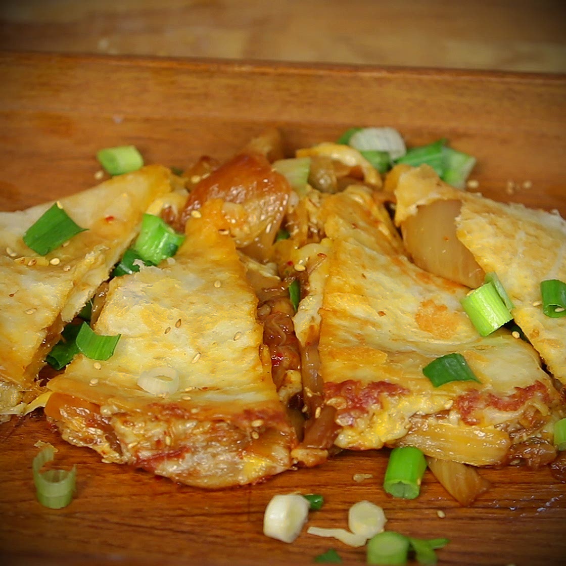 Kimchi Quesadillas Recipe by Tasty
