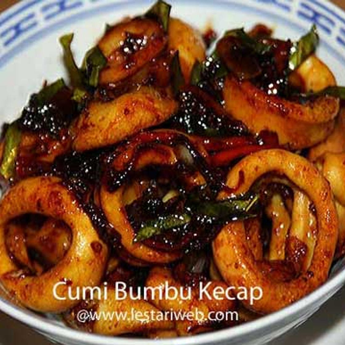 Fried Squid with Sweet Soy Sauce