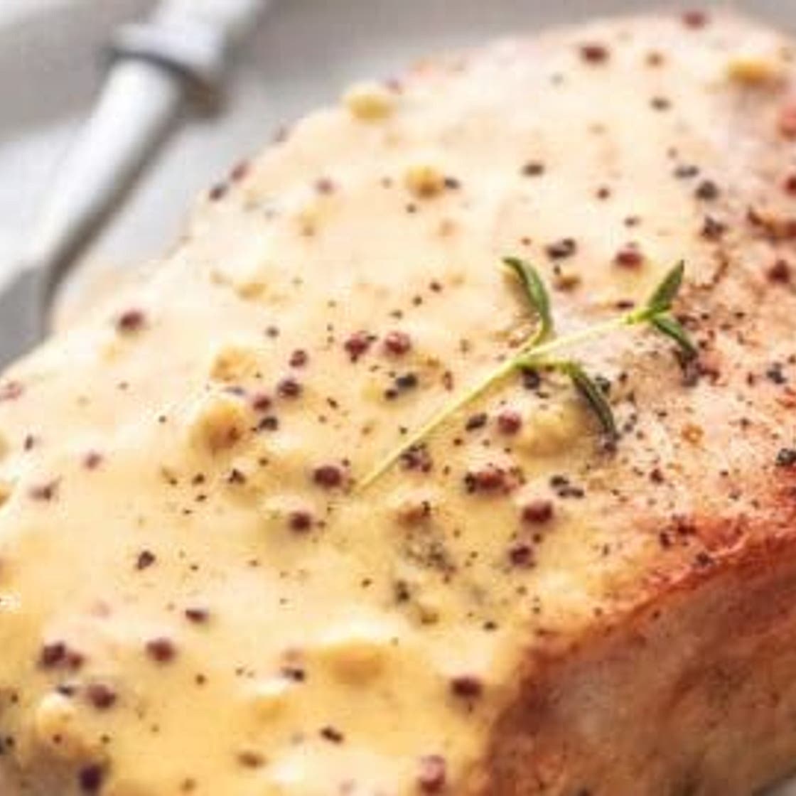 Pork Chops with Dijon Cream Sauce