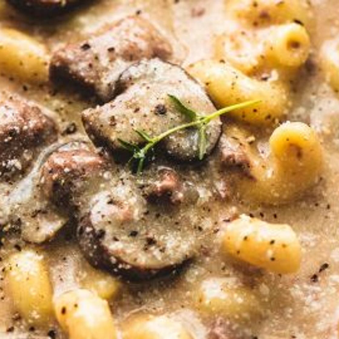 Instant Pot or Slow Cooker Beef Stroganoff Soup