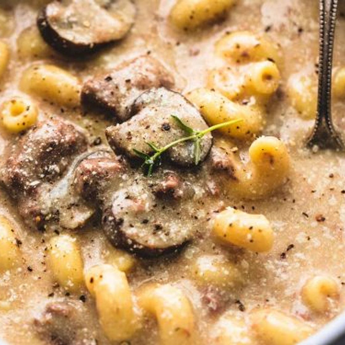 Instant Pot or Slow Cooker Beef Stroganoff Soup