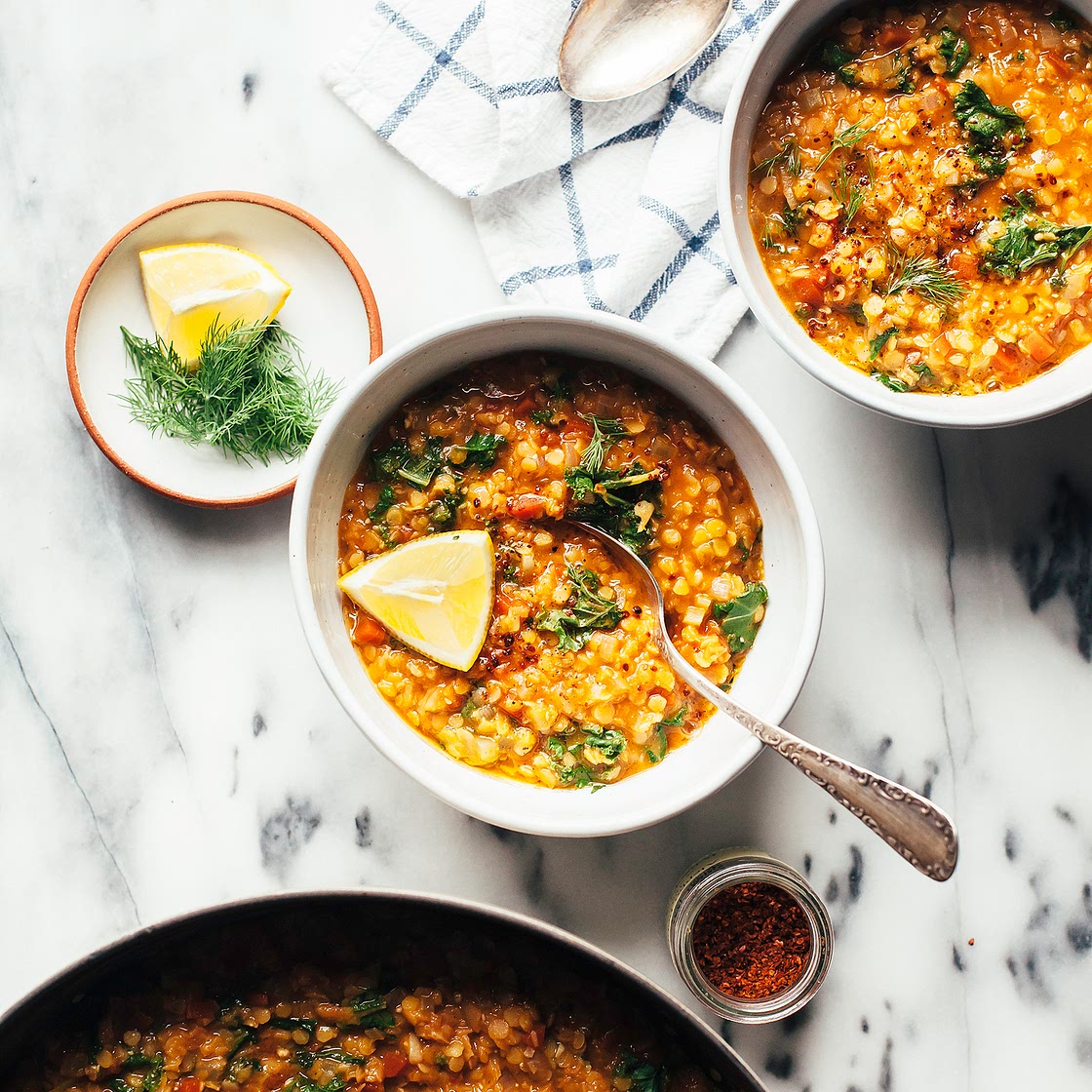 QUICK SMOKY RED LENTIL STEW FROM “PRETTY SIMPLE COOKING”