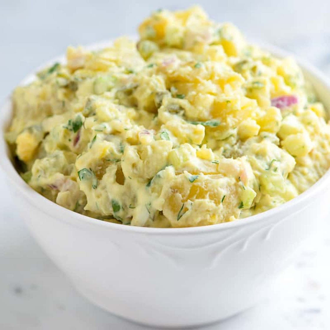 Easy Creamy Potato Salad with Tips