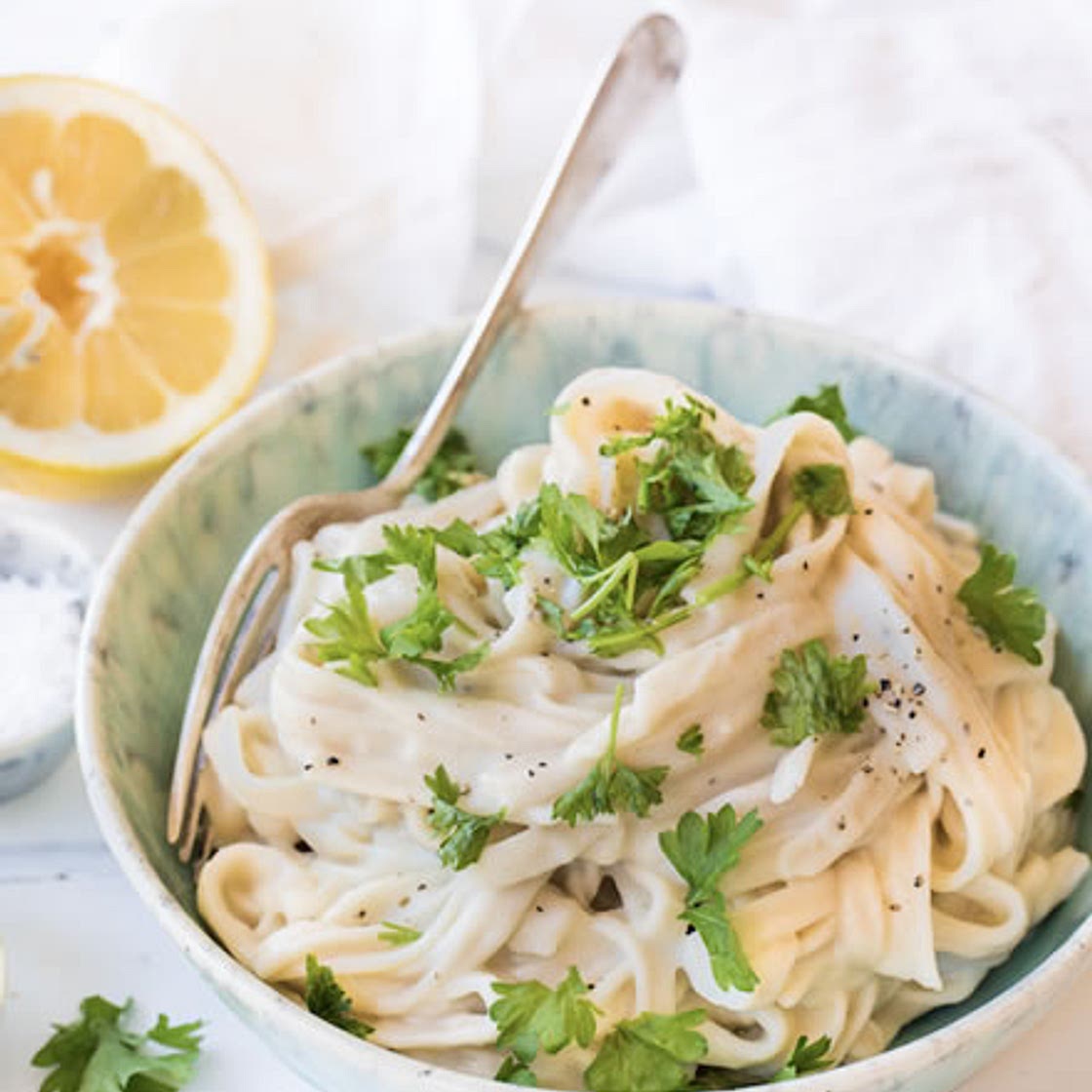 Cauliflower Alfredo Fettucine