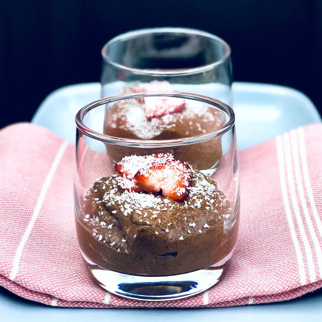 Chocolate chia breakfast mousse