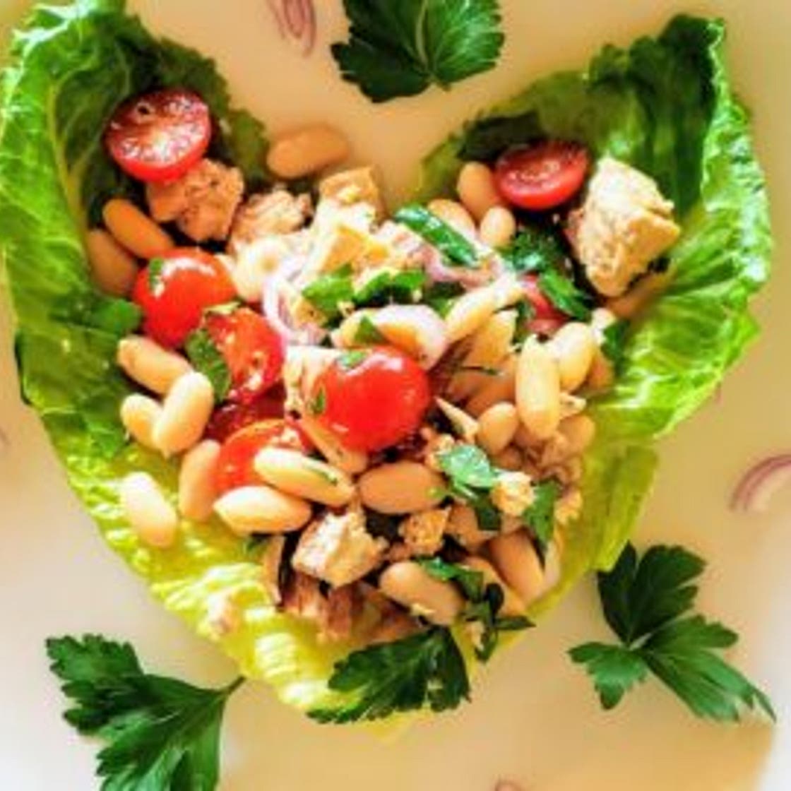 Cannellini bean and tuna salad