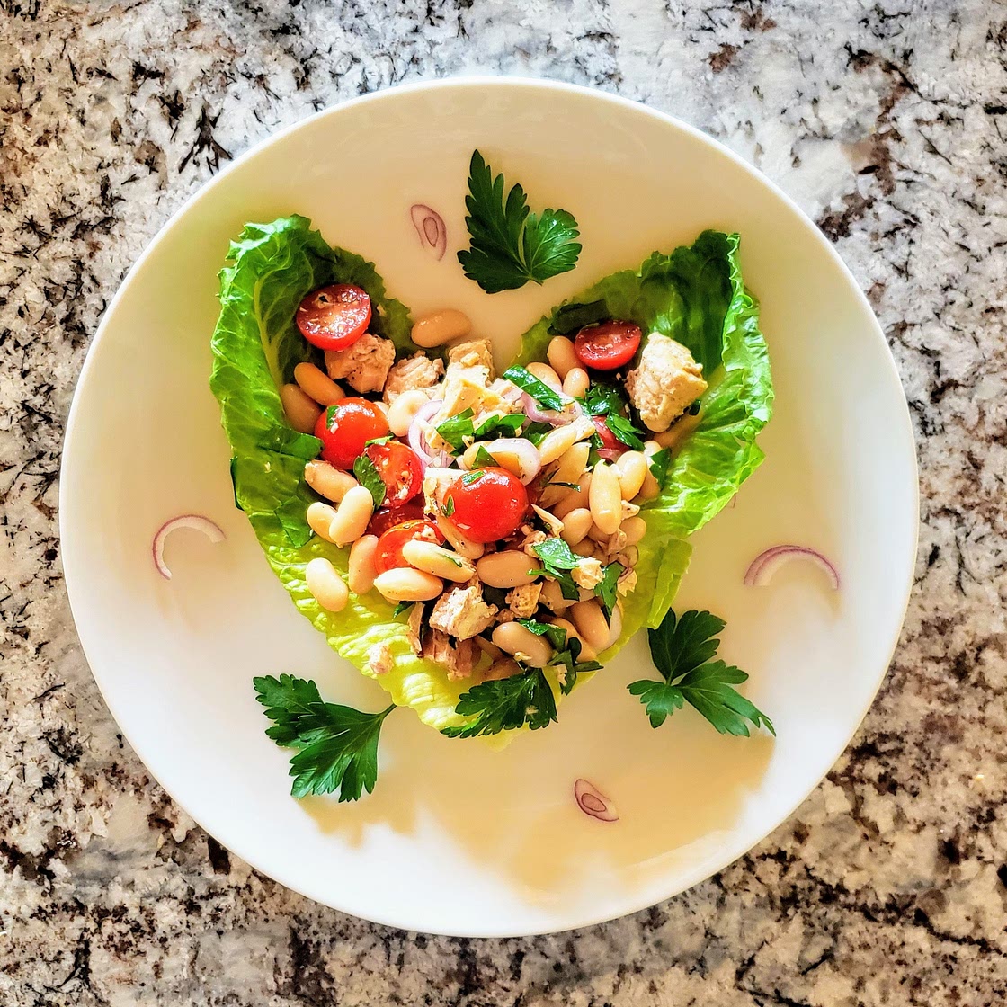 Cannellini bean and tuna salad