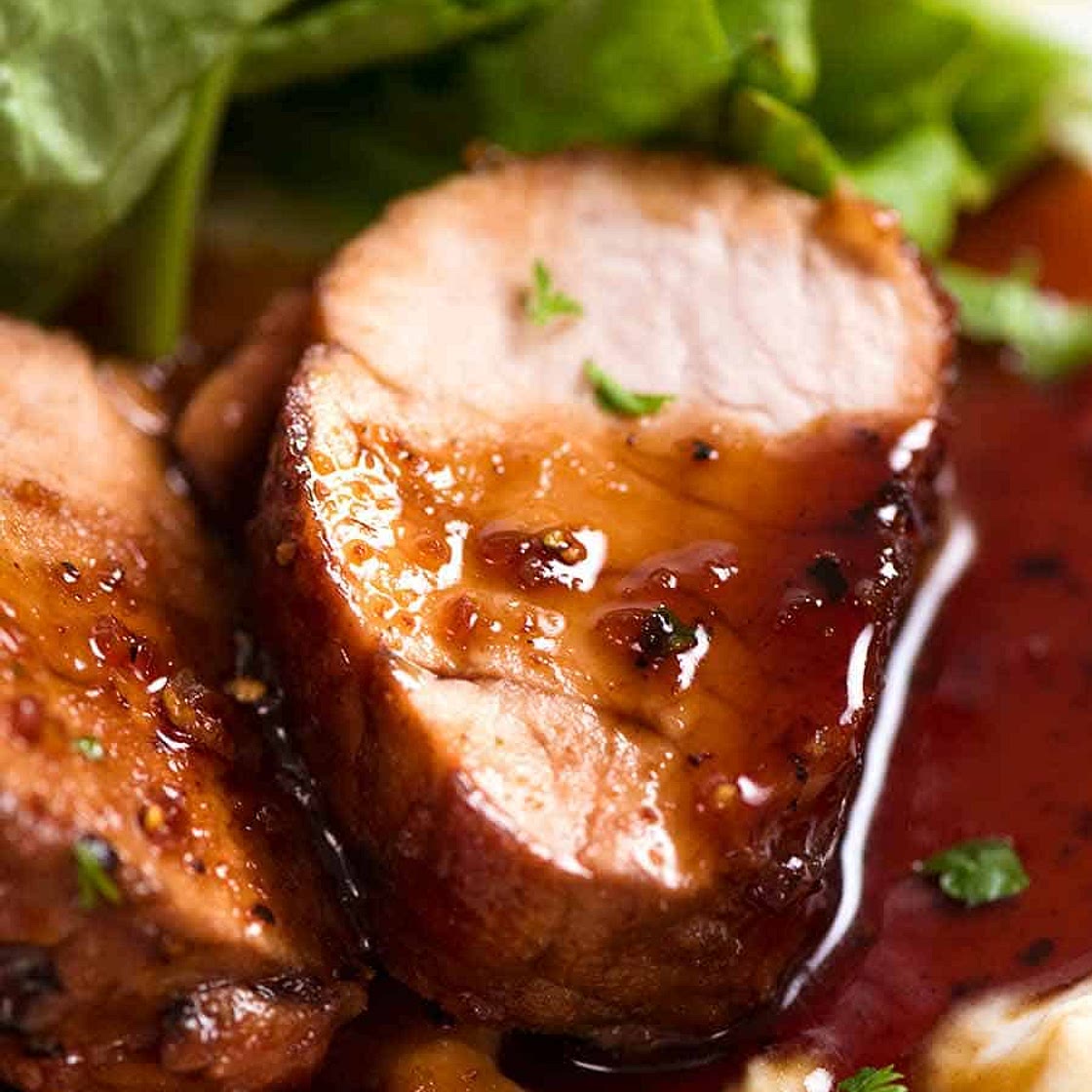 Pork Tenderloin with Honey Garlic Sauce