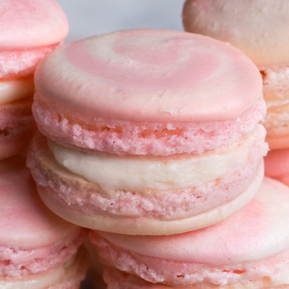 Strawberry Cheesecake Macarons Recipe by Tasty