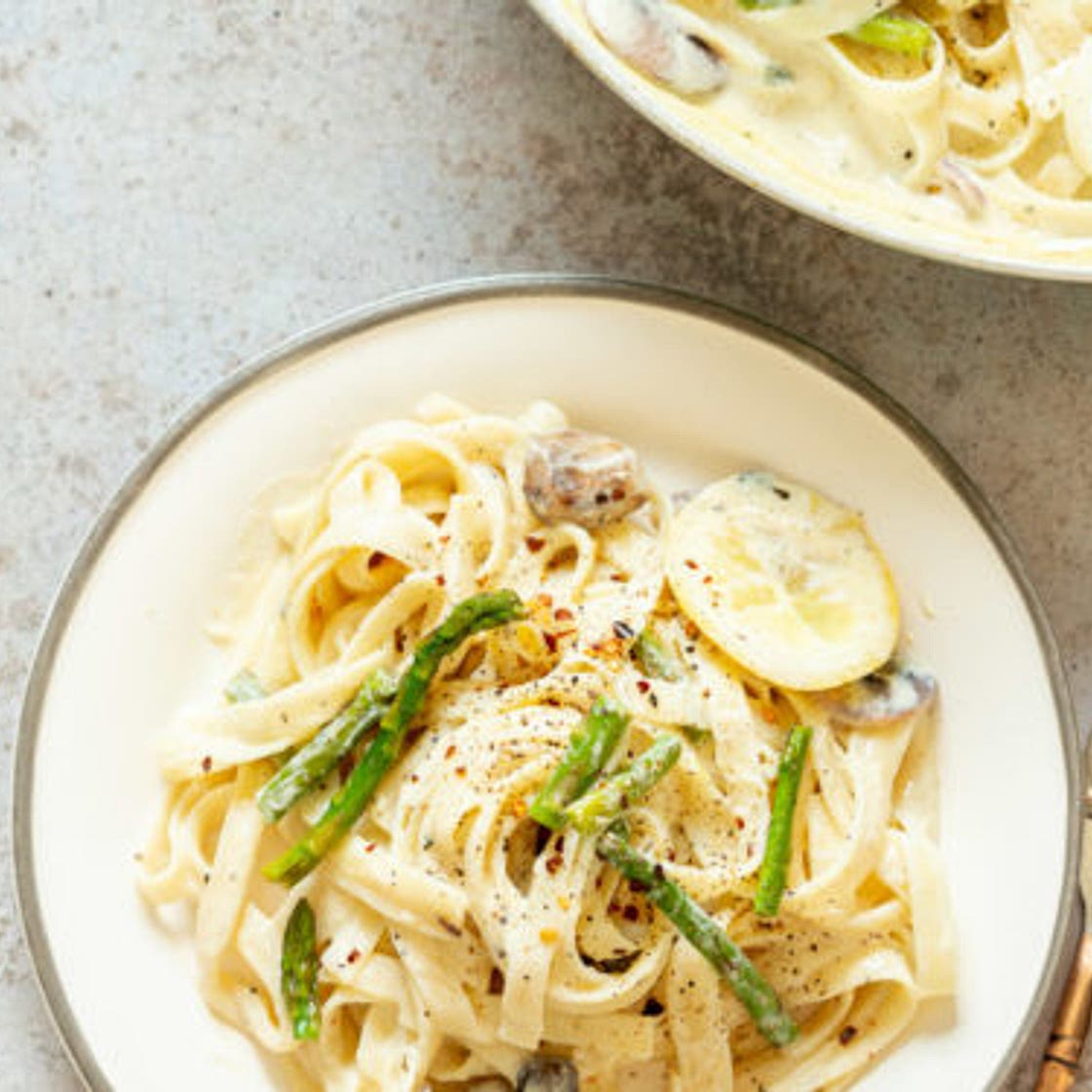 Vegan Lemon Asparagus Pasta