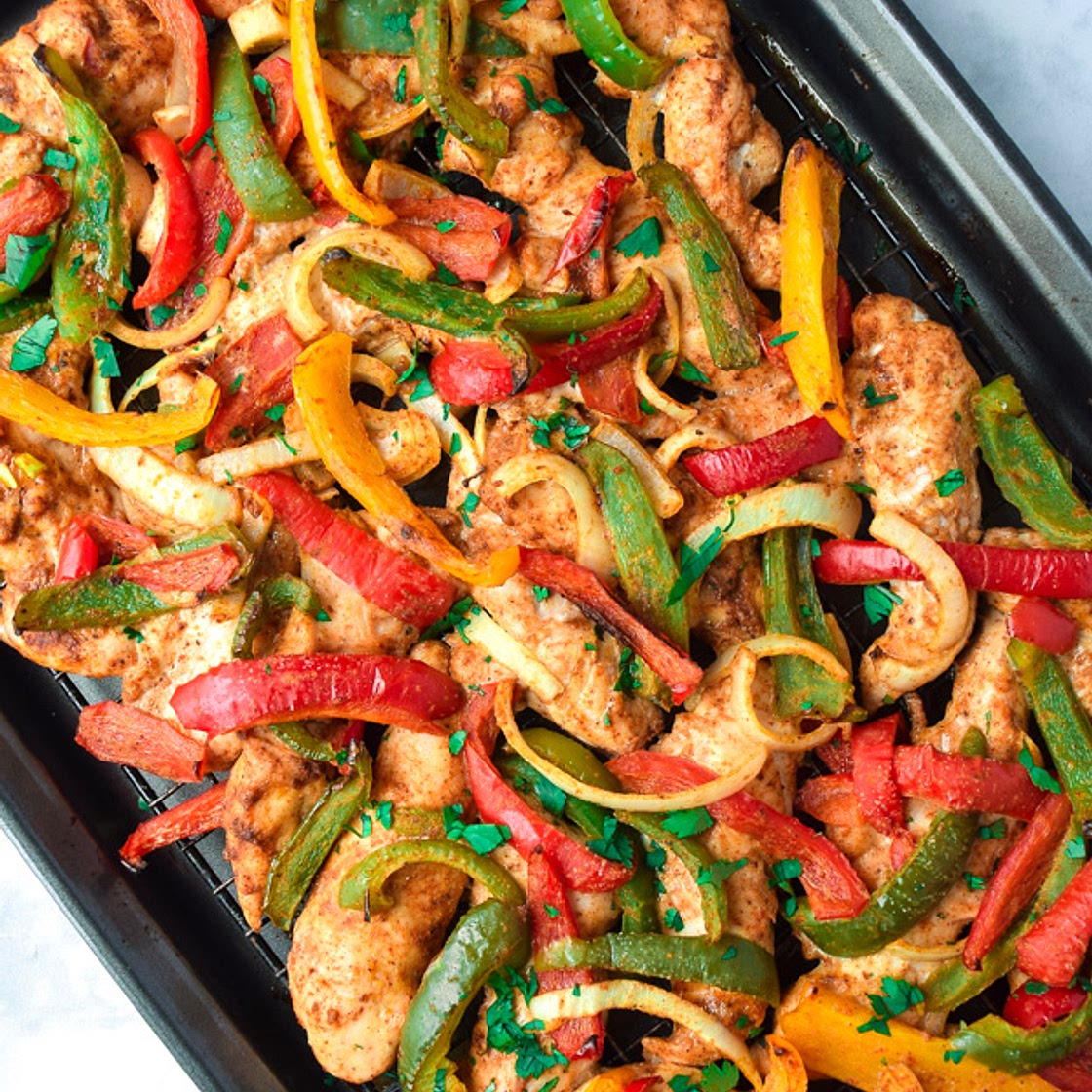 Easy Sheet Pan Chicken Fajitas (Whole30 Paleo Keto)