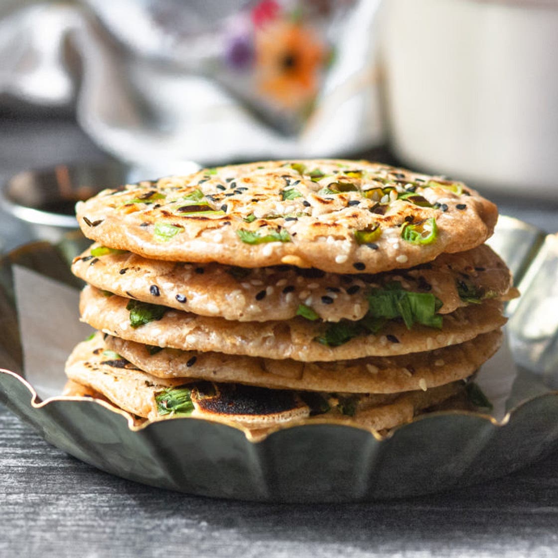 Sourdough Scallion Pancakes