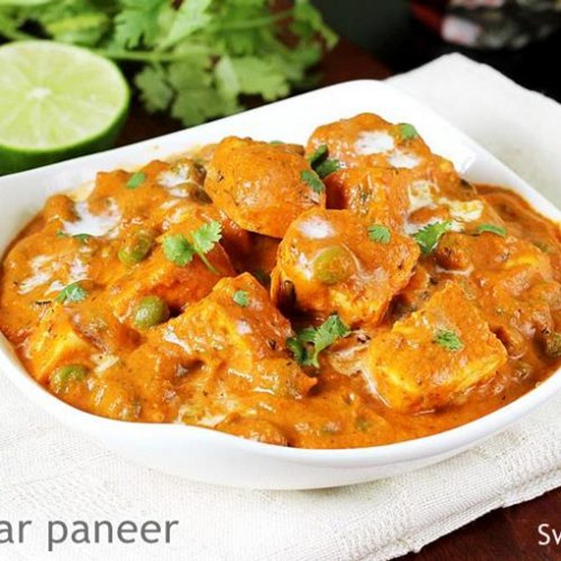 Matar paneer recipe (Mutter paneer)