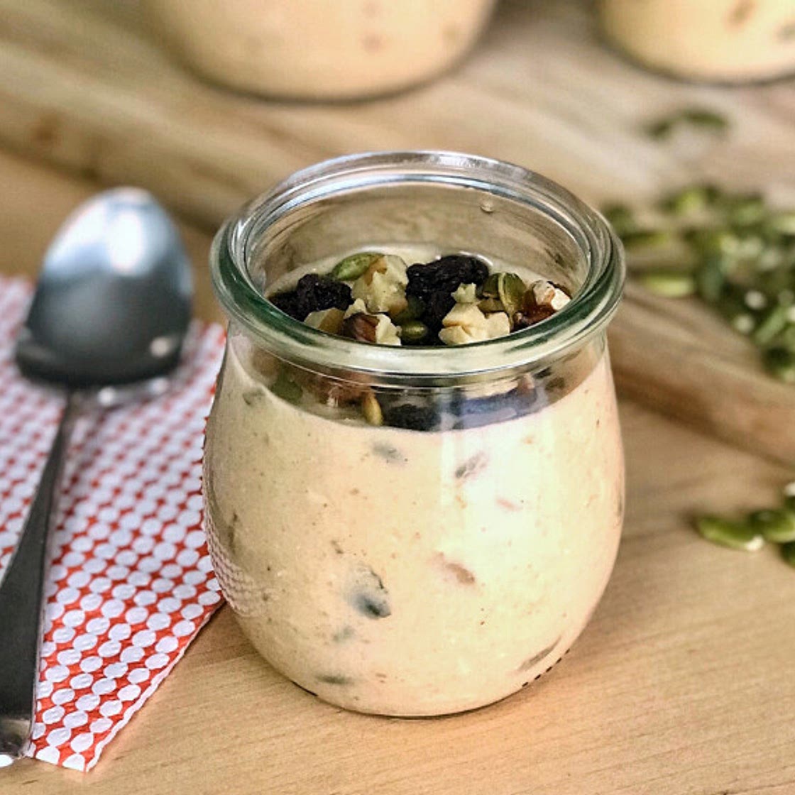 Pumpkin Spice Overnight Oats - Ellie Krieger