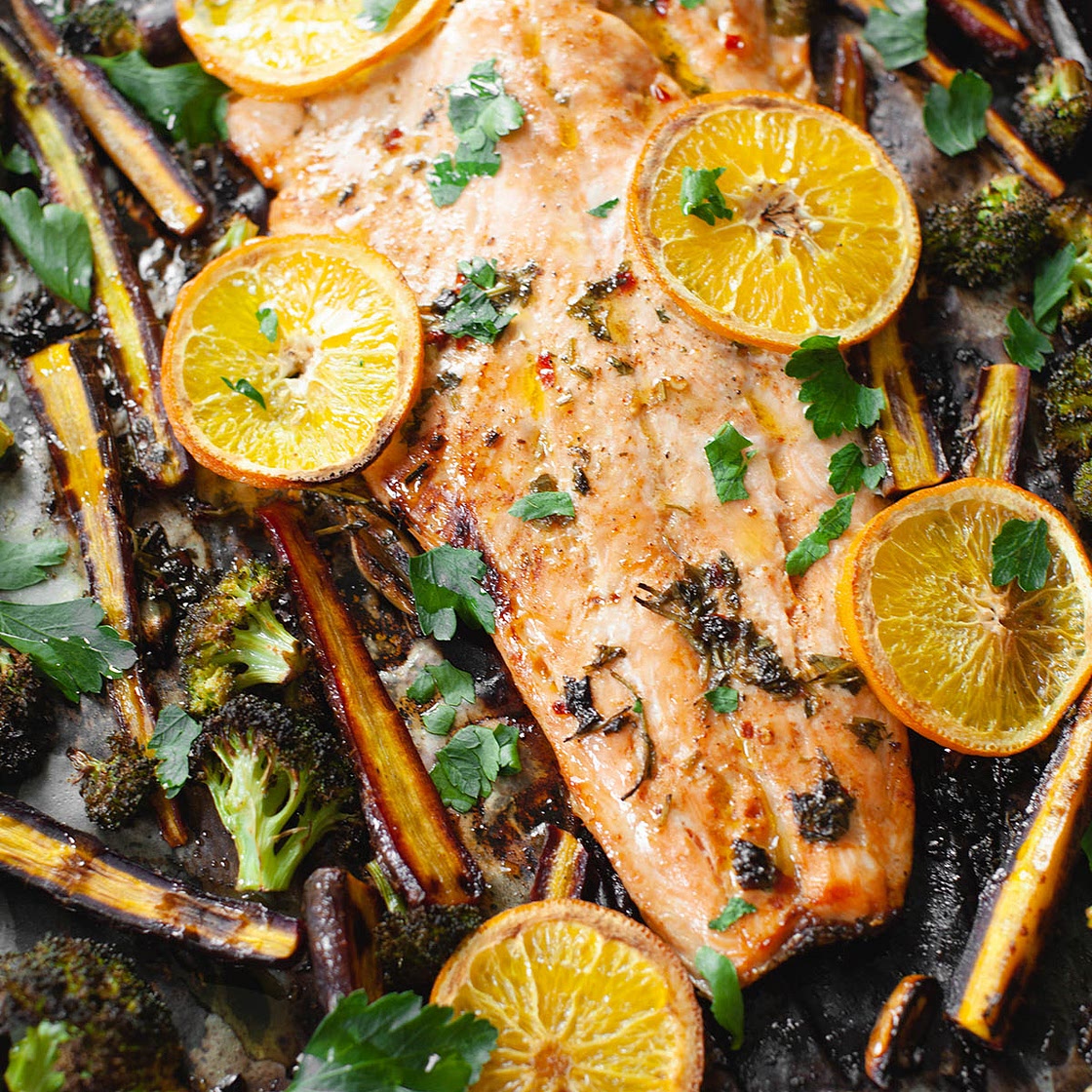 Salmon Sheet Pan Dinner - Colavita Recipes