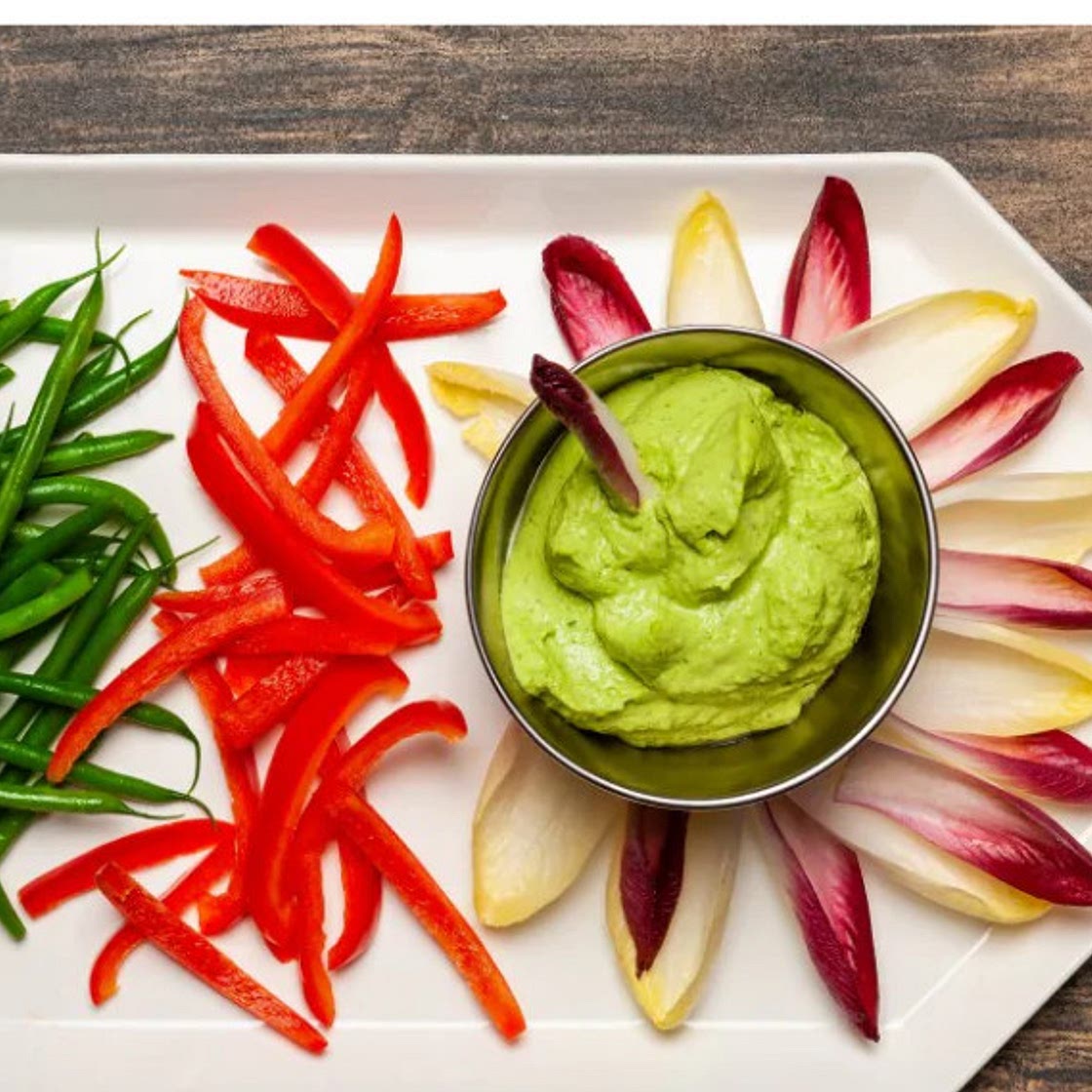 Holiday Vegetable Platter With Herbed Avocado Dip - Ellie Krieger