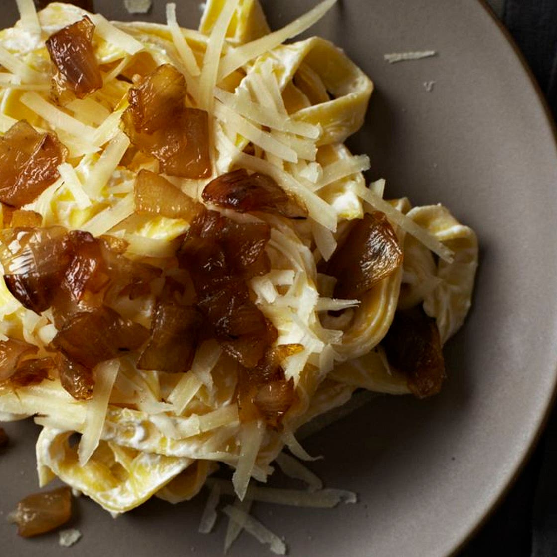 Diane Kochilas' Pasta With Yogurt & Caramelized Onions