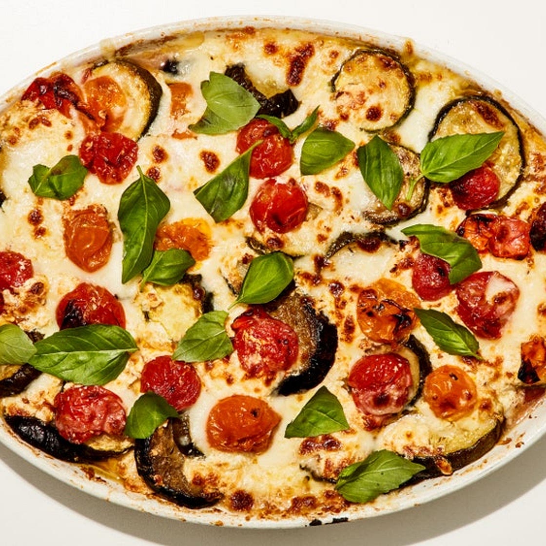 Cheesy Zucchini-Eggplant Bake