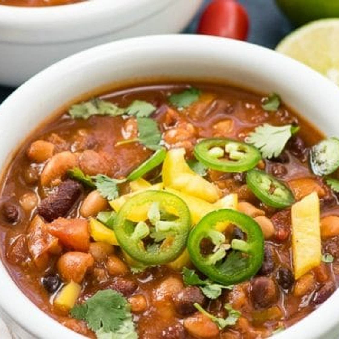 Instant Pot 4 Bean Chili (vegan)