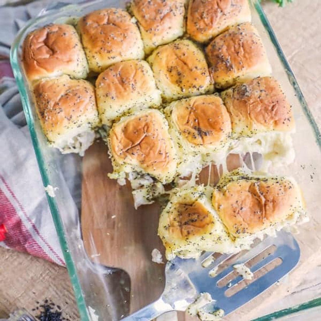 Shredded Chicken Sliders