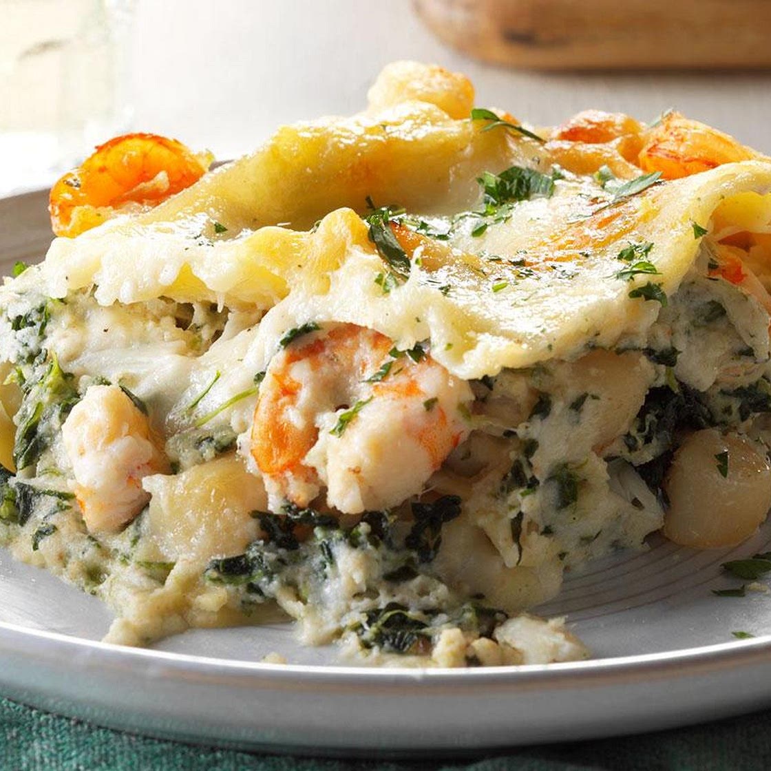 White Seafood Lasagna