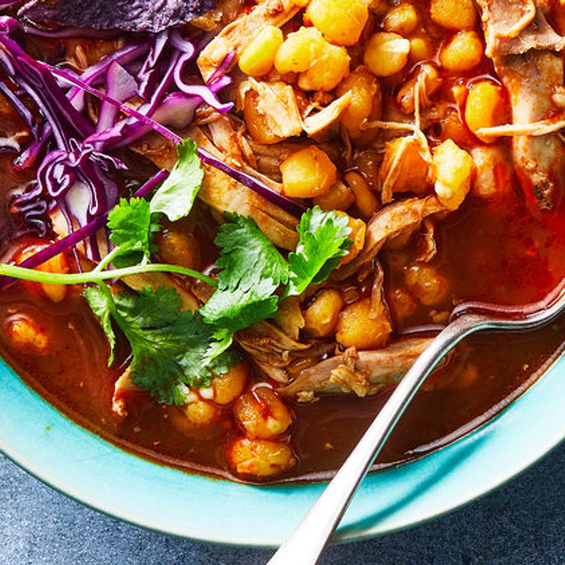 Pressure Cooker Chipotle Chicken Pozole