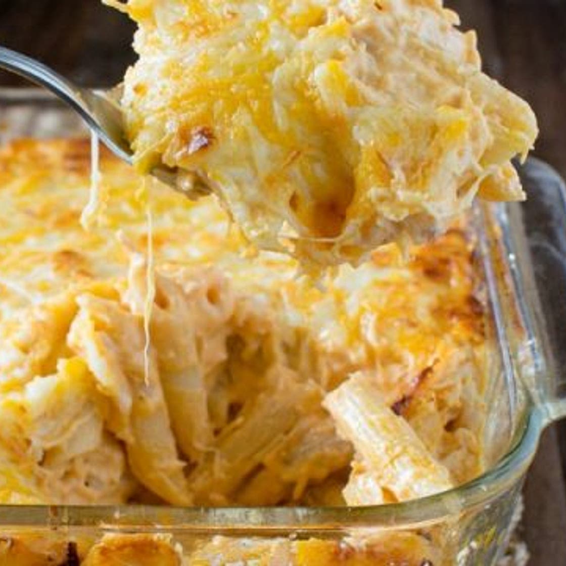 Buffalo Chicken Pasta Bake