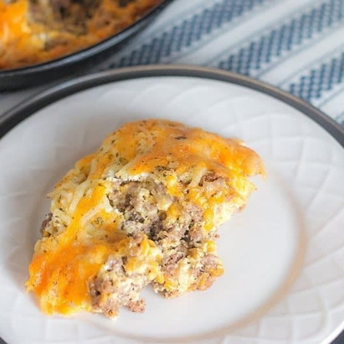 Low Carb Cheeseburger Pie - Easy and Delicious
