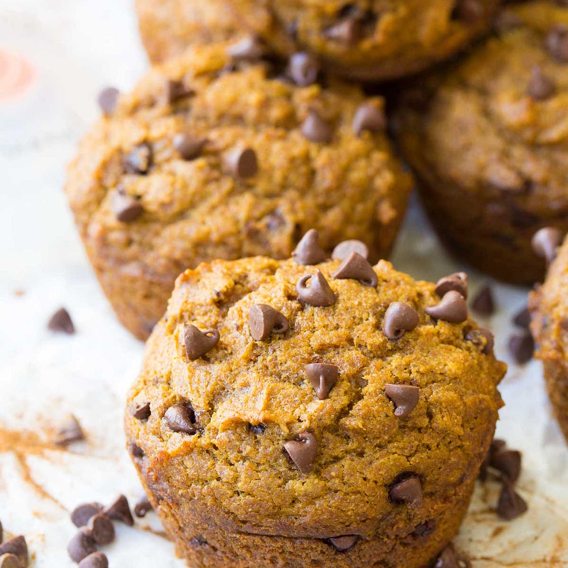 Pumpkin Chocolate Chip Muffins