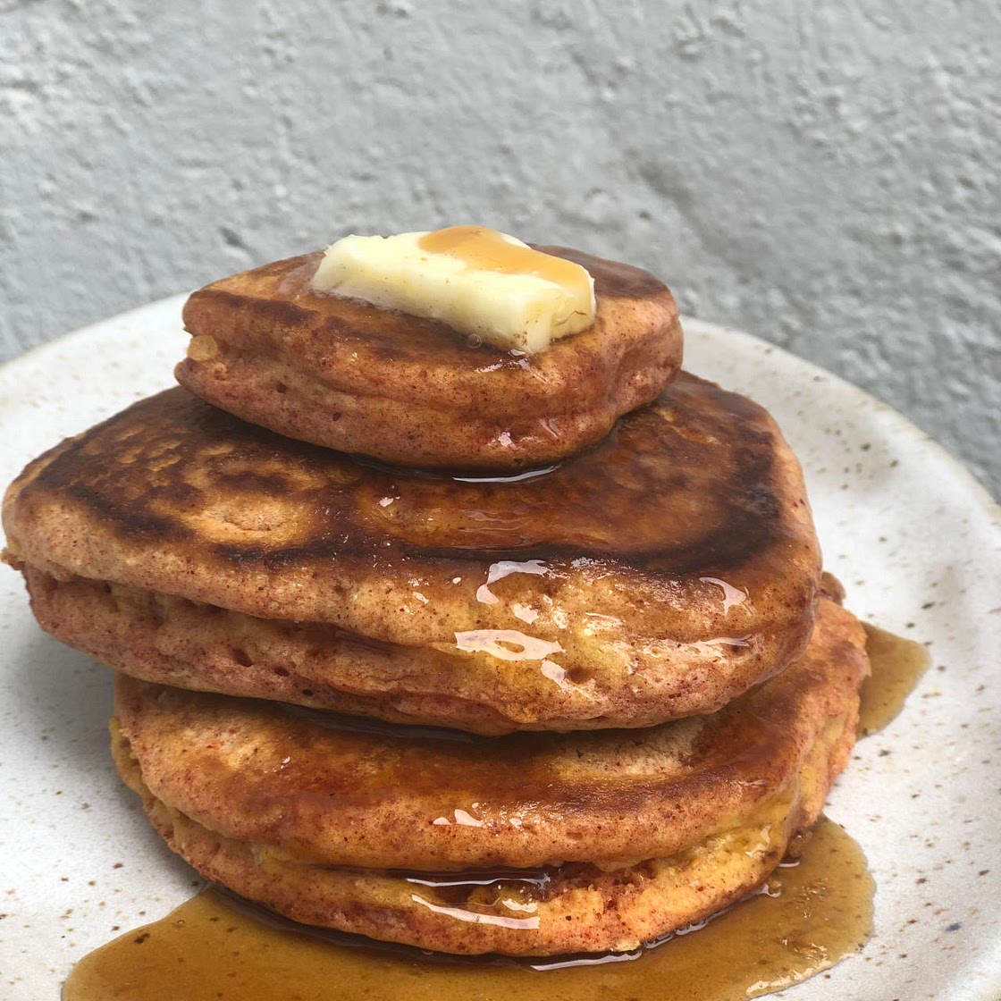 Golden Milk Sourdough Pancakes
