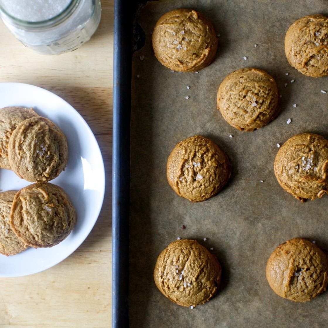 Salted peanut butter cookies