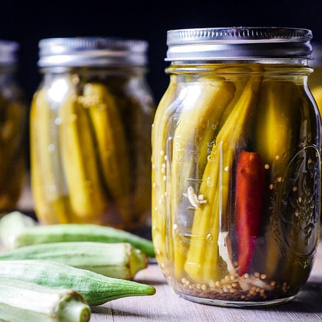 Pickled Okra (Sugar-Free)