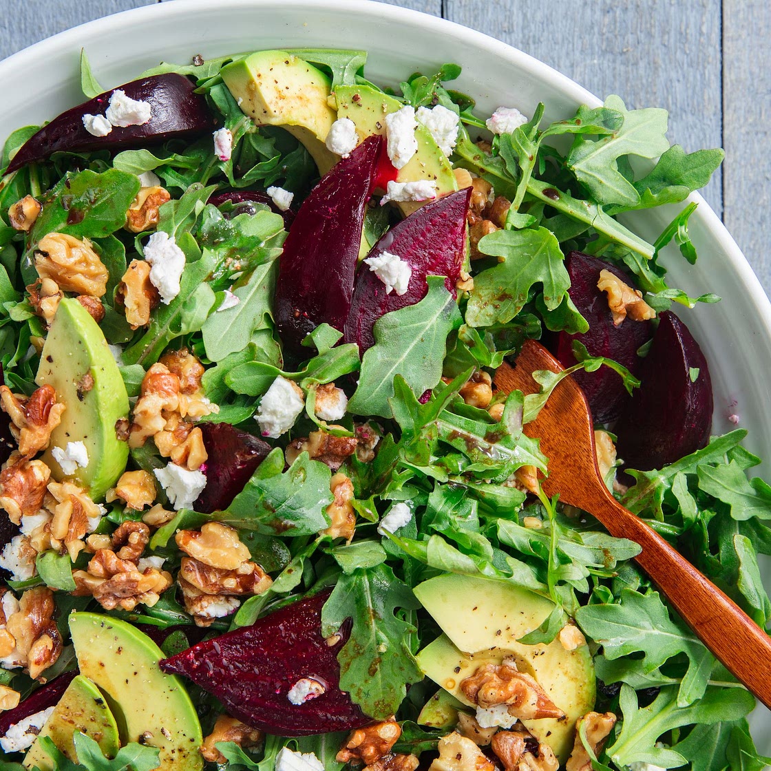 Roasted Beet Goat Cheese Salad