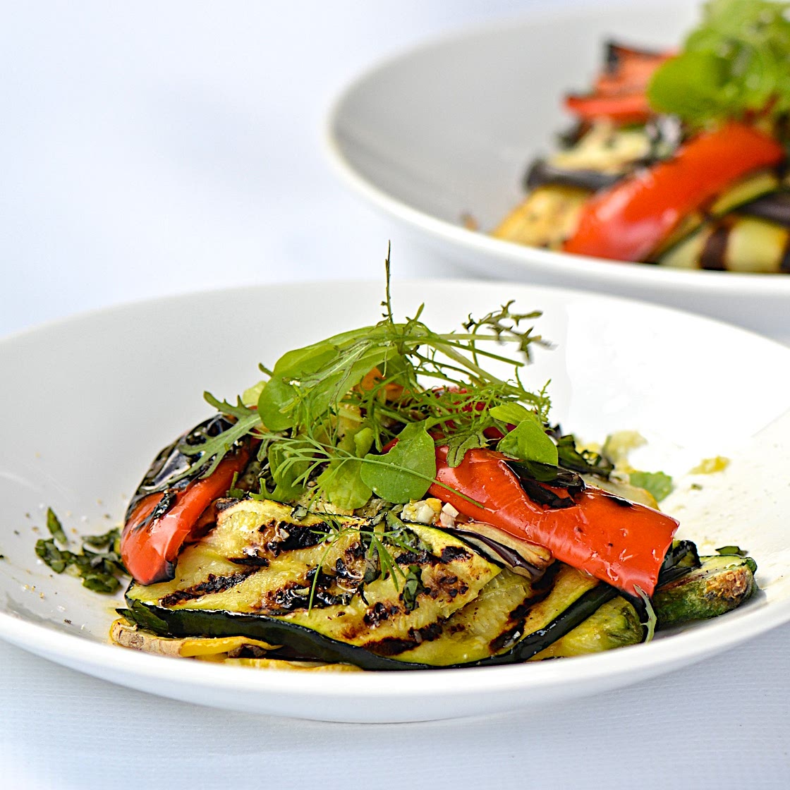 Grilled summer vegetables with couscous recipe