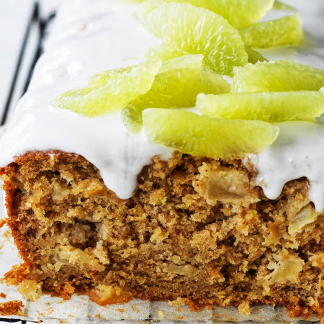 Helen Goh's parsnip, apple and lime loaf cake