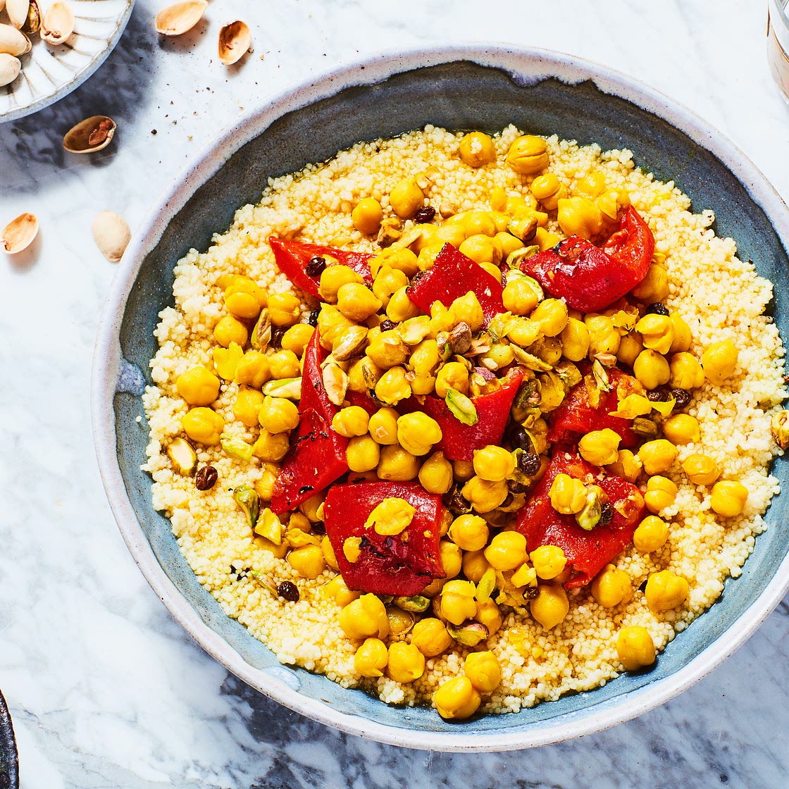 Chickpea and Roasted Red Pepper Pantry Tagine