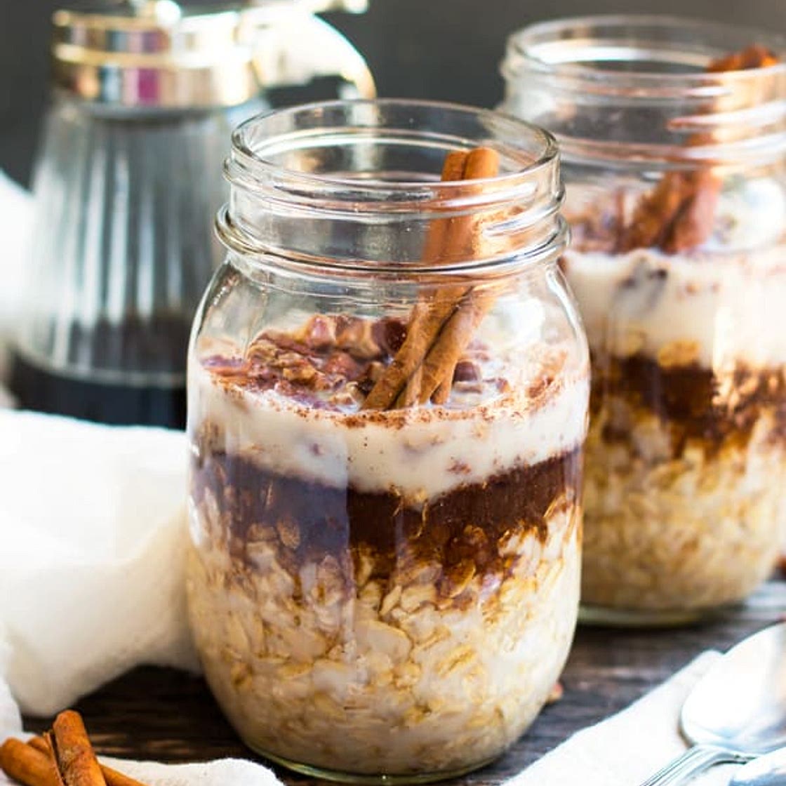 Maple, Brown Sugar and Cinnamon Overnight Oats