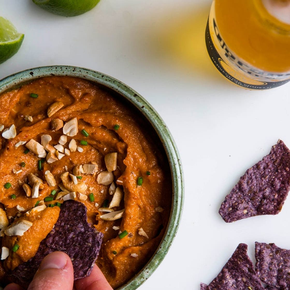 Cashew chiles dip