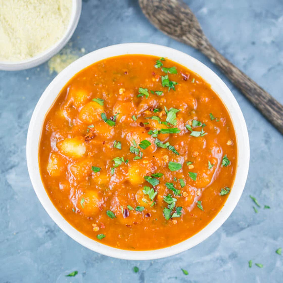 Tomato Basil Gnocchi Soup