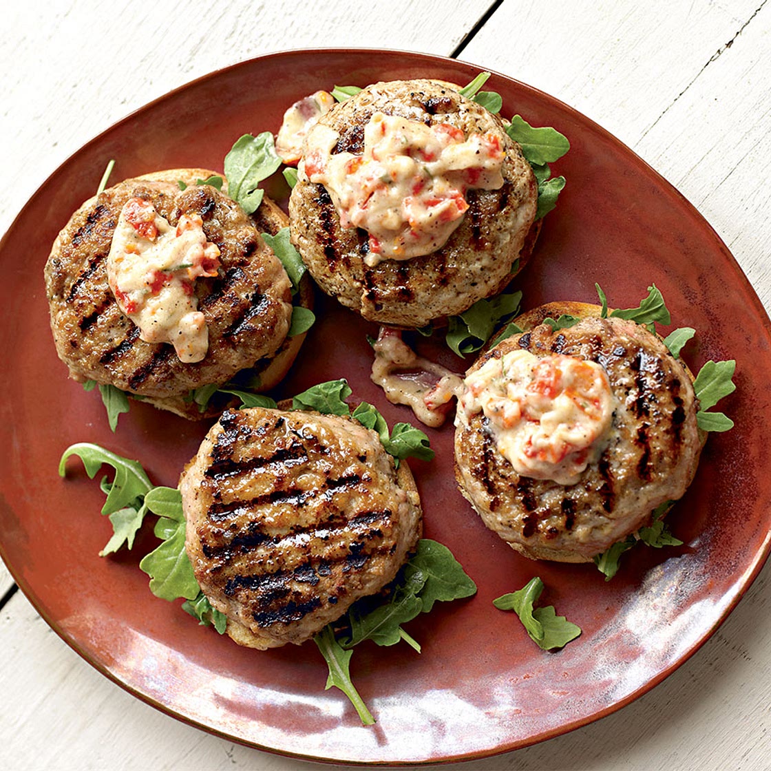 Chicken Burger With Sun-Dried Tomato Aioli