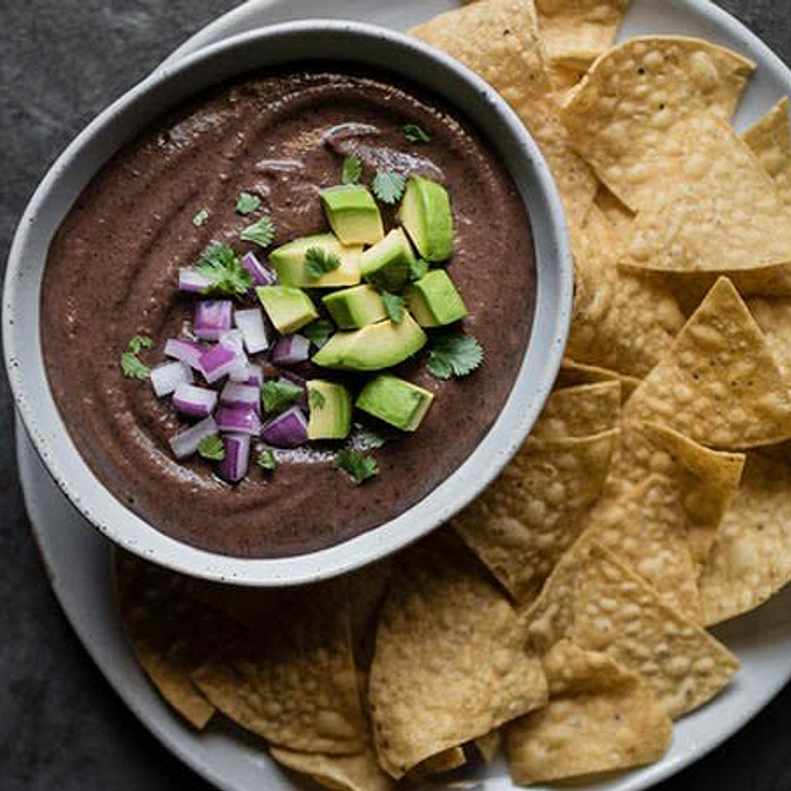 Black Bean Dip & Raw Vegetables