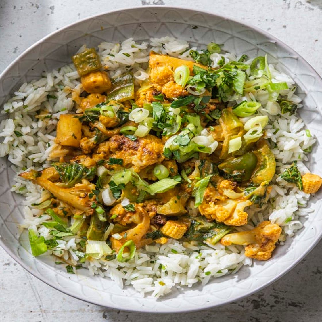 Thai Veggie Curry with Jasmine Rice