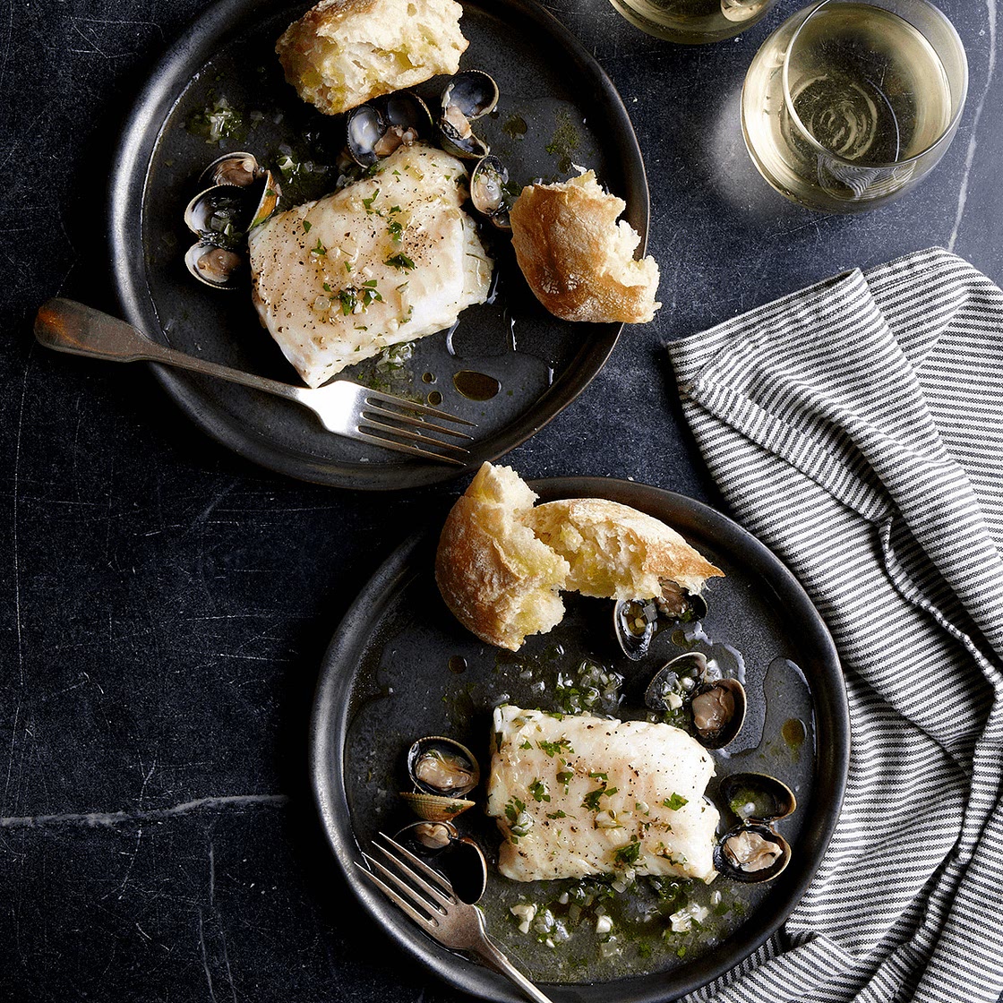 Cod Braised in Olive Oil and White Wine - Colavita Recipes