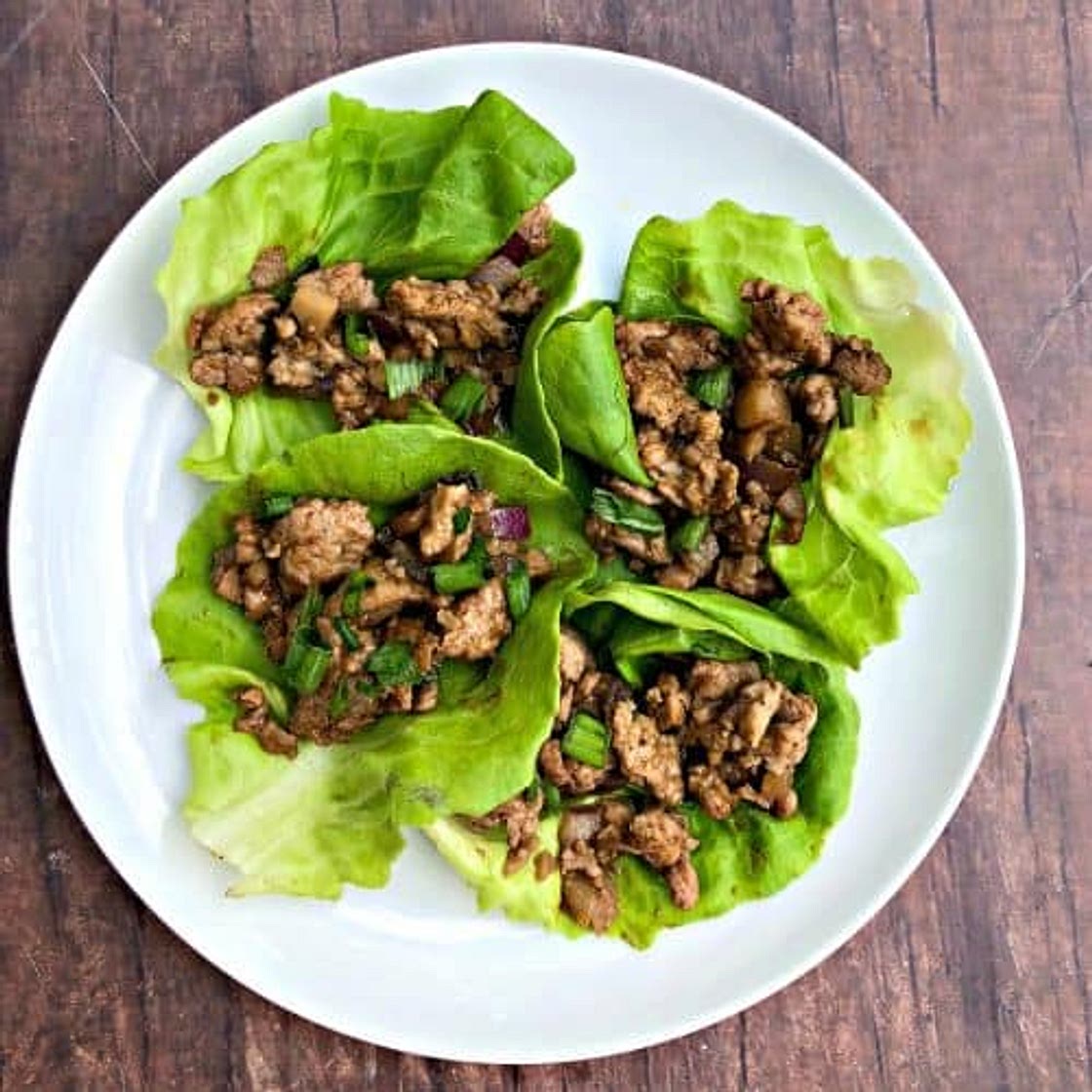 Easy, Keto Low-Carb PF Chang’s Chicken Lettuce Wraps with Video