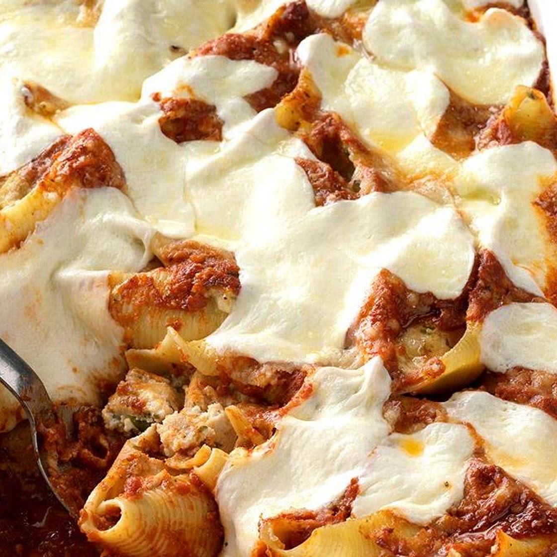 Chicken Parmesan Stuffed Shells